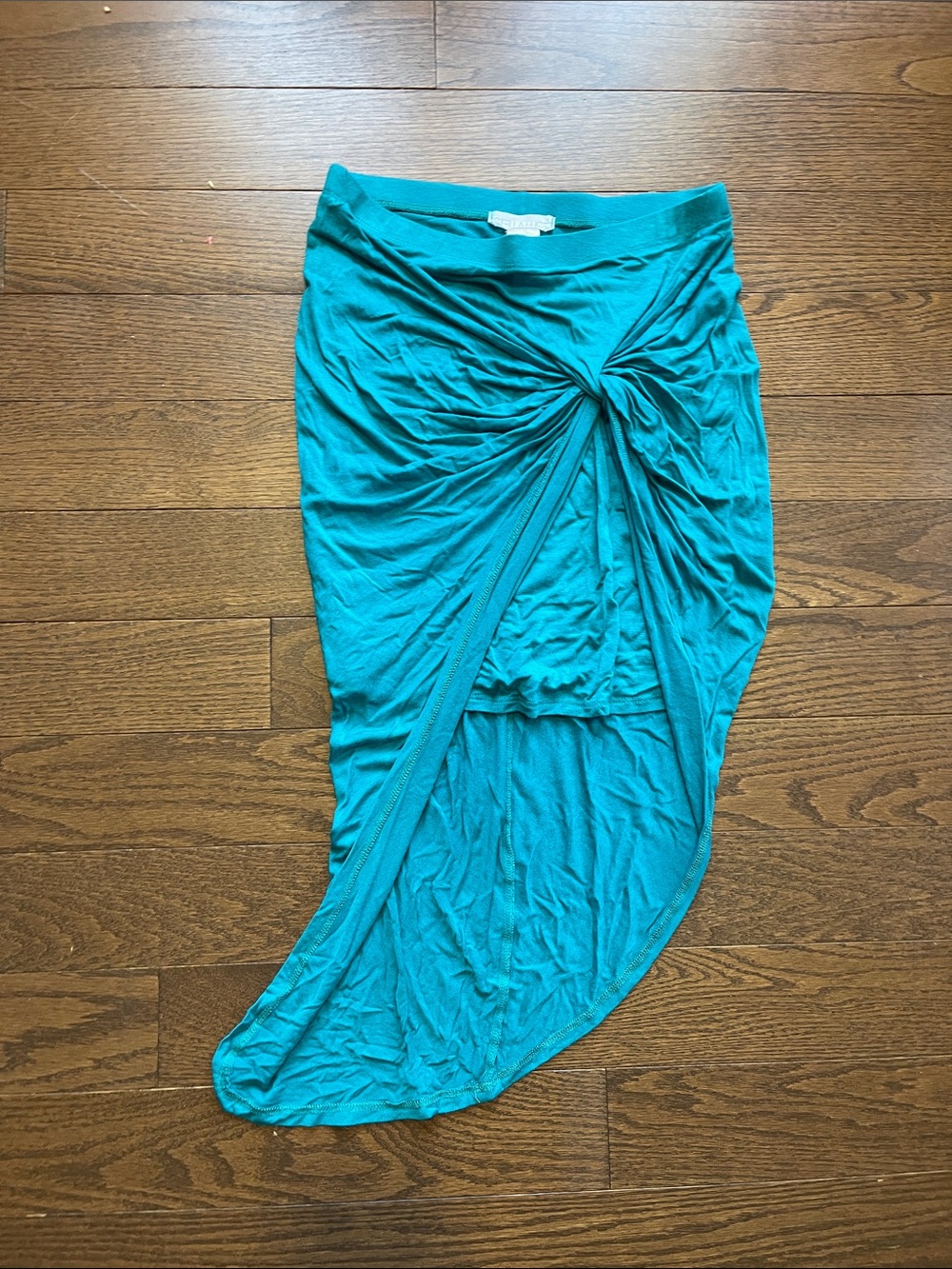 Stella Luce Teal  Skirt with Twist knot Waist Sz Small